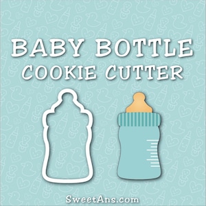 Baby Bottle Cookie Cutter 3D print Cookies Fondant, Clay, and dough