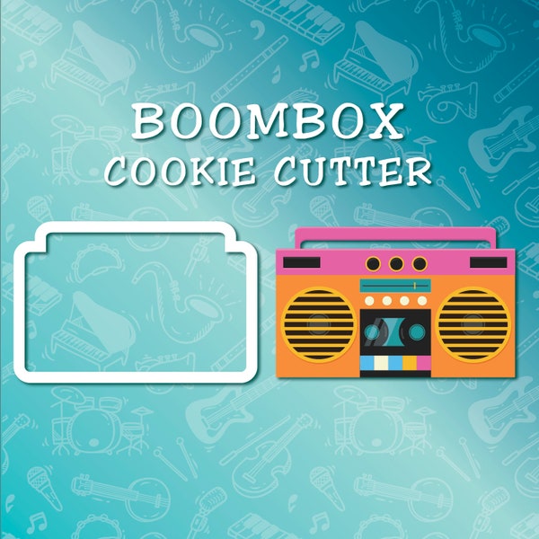 Boombox Radio 3D Cookie Cutter