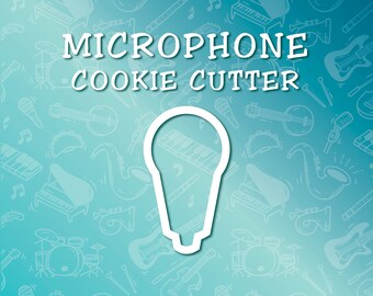 Microphone 3D Cookie/Fondant Cutter