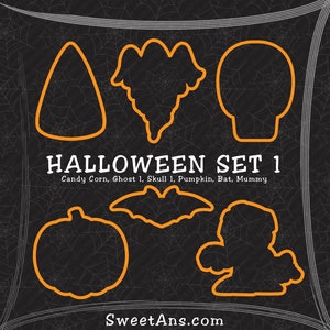 Halloween Cookie Cutter Sets 3D Cookie Cutters