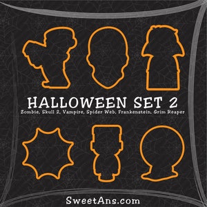 Halloween Cookie Cutter Sets 3D Cookie Cutters