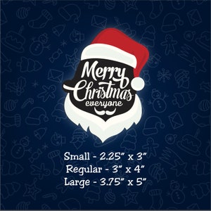Christmas Santa Silhouette 3D Cookie Cutter