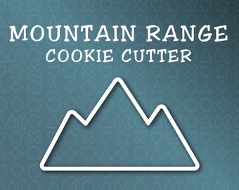 DIGITAL Mountain Range 3D Cookie Fondant Clay Cutter DIGITAL FILE only Instant Download