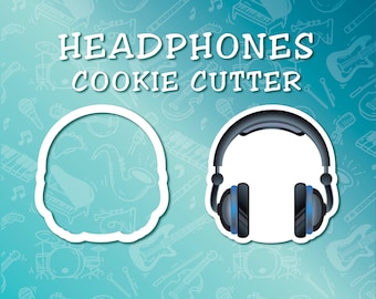 Headphones 3D Cookie/Fondant Cutter