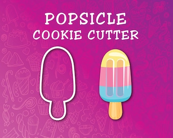 Popsicle Ice Cream Food 3D Cookie/Fondant Cutter