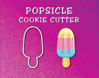 Popsicle Ice Cream Food 3D Cookie/Fondant Cutter
