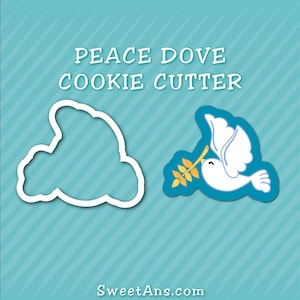 DIGITAL Easter Peace Dove 3D Cookie Printable DIGITAL STL File only