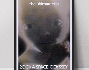Póster de 2001: Odisea del Espacio - Arte cinematográfico de ciencia ficción vintage (Descarga digital)