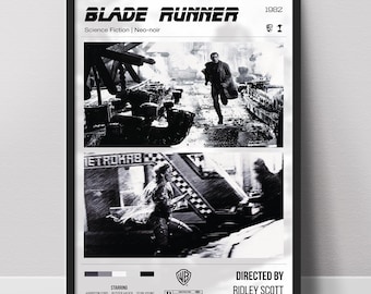 Blade Runner Movie Poster | 1982 Cyberpunk Sci-Fi Art Print
