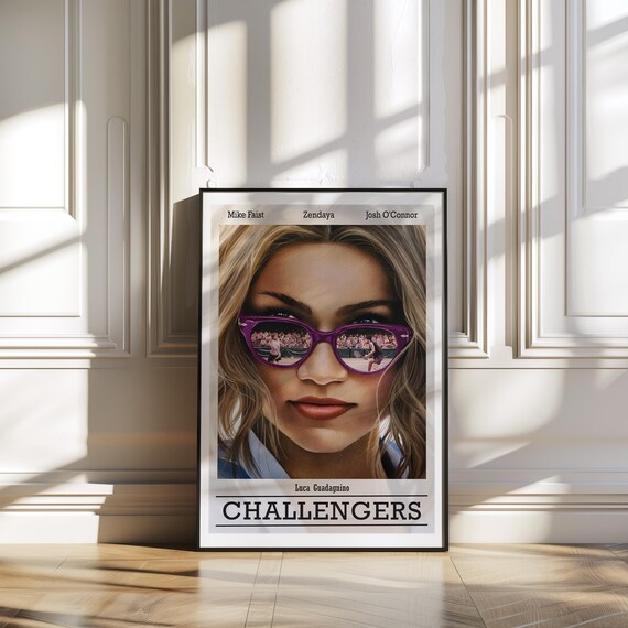 Challengers Zendaya Poster Modern Movie Wall Art Print, Tennis