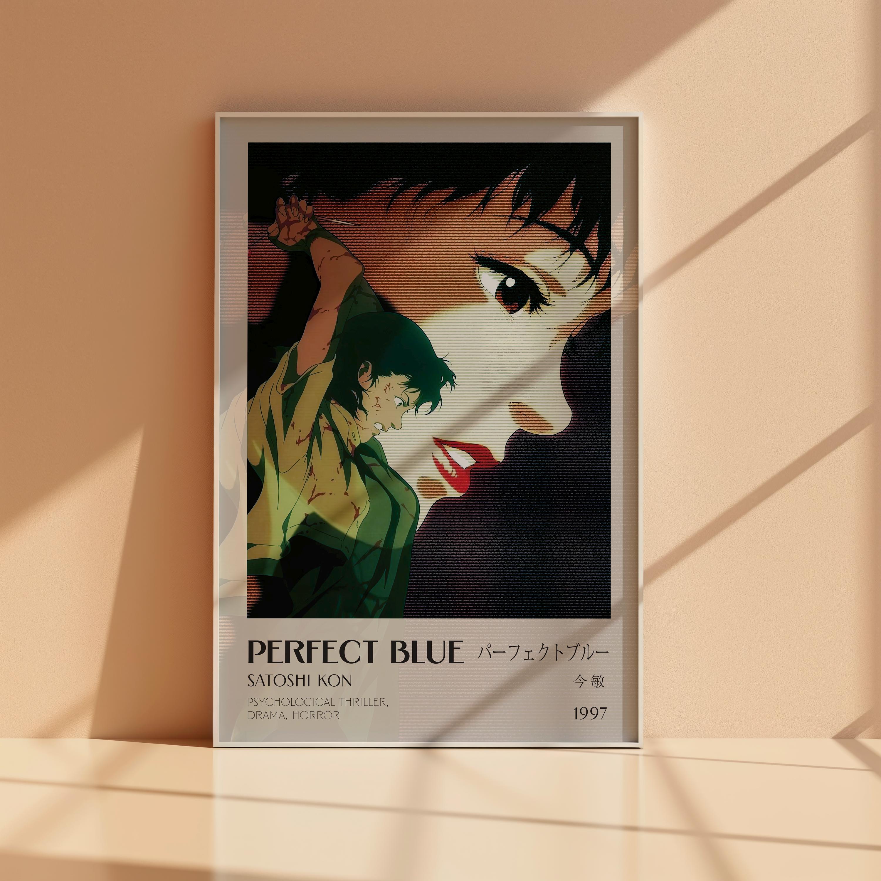 Blue Anime Film Poster – Japanese Art Print (digital Download) - Etsy