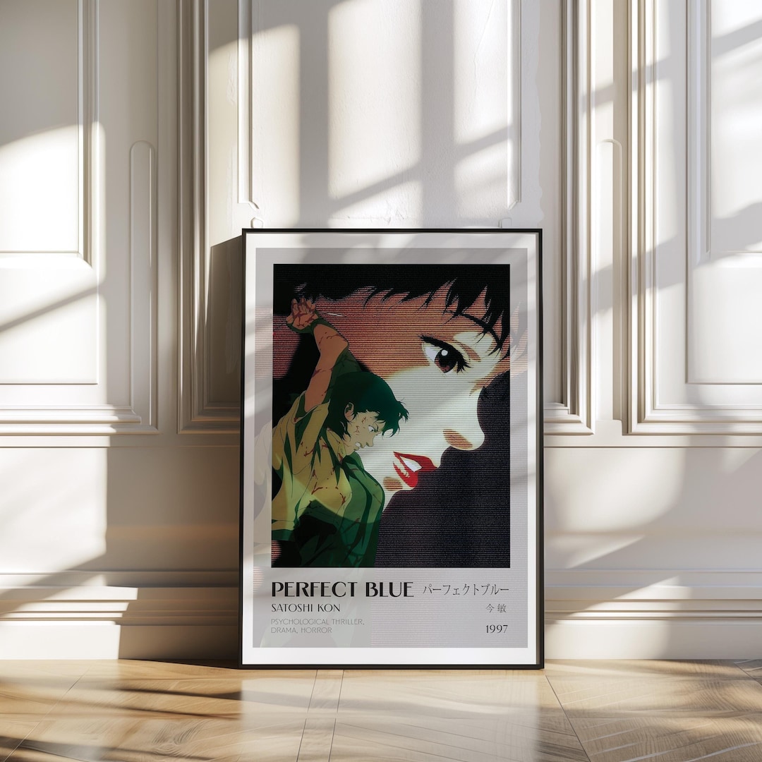 Blue Anime Film Poster – Japanese Art Print (digital Download) - Etsy