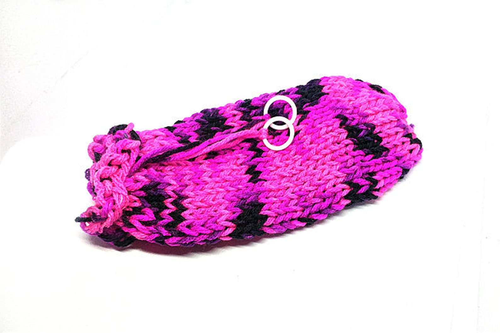 Pinke und schwarze Würfeltasche Kordelzugtasche DND | Etsy