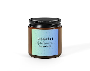 Unscented Soy Candle