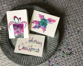 Non-Traditional Christmas Cards, Set of 6