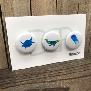 Sea Life Magnets, Set of 3 image 3