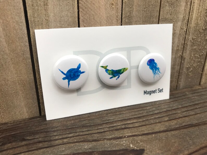 Sea Life Magnets, Set of 3 image 3