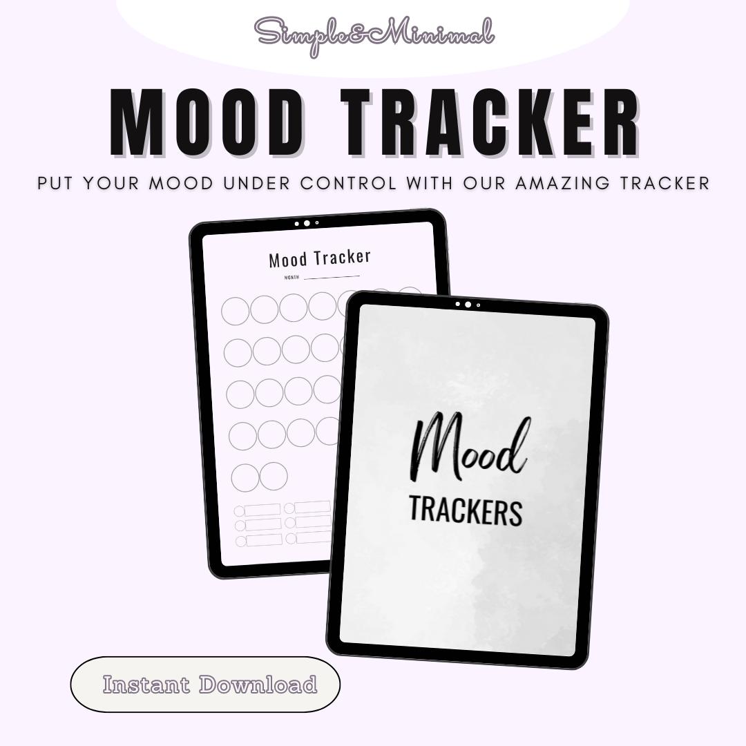 Digital & Printable Mood Tracker Journal, Daily Emotion/wellness ...