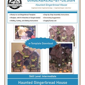 Haunted Gingerbread House Template