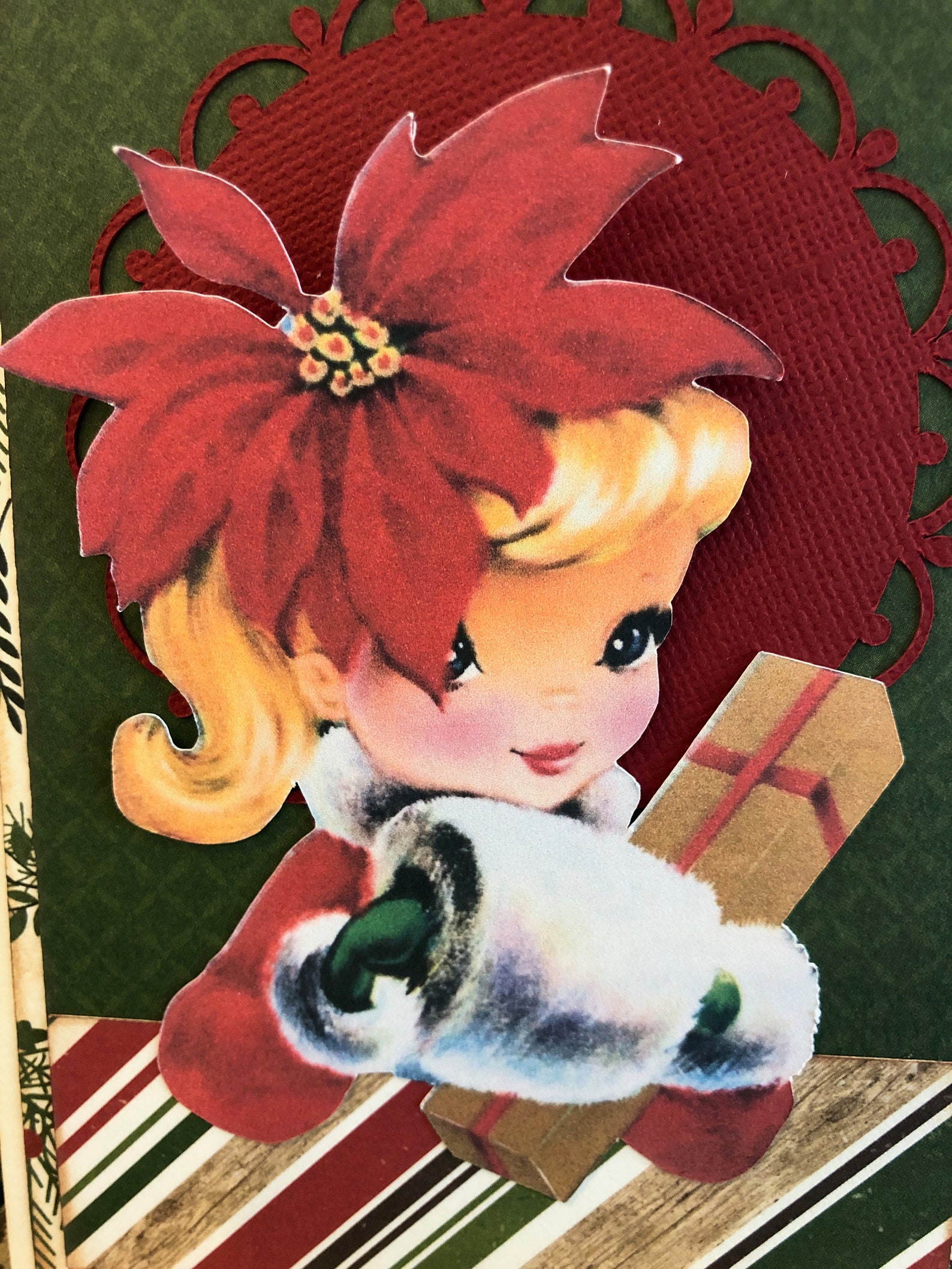 Christmas Card Christmas Girl | Etsy
