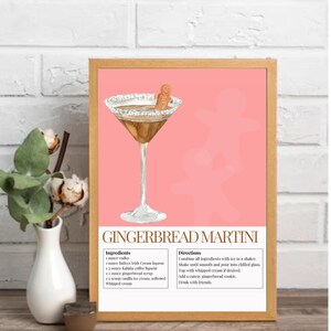 Impresión digital de Martini de jengibre