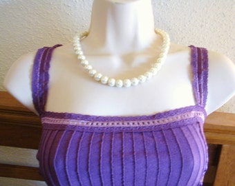 Vintage creamy white pearl necklace