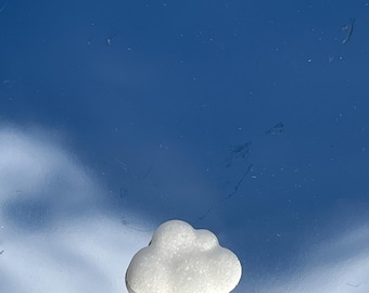 16 Cloud Sugar Cubes /4 Packs of 4 Cloud pure cane sweetener gourmet confection coffee tea cake cupcake hand pressed sugar decor Blue /White