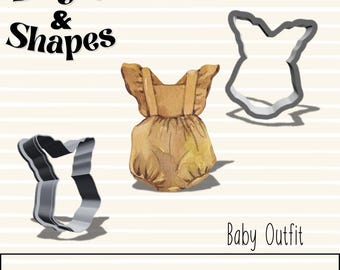 Baby Outfit Cookie Cutter STL File: 3D Printer Digital Download