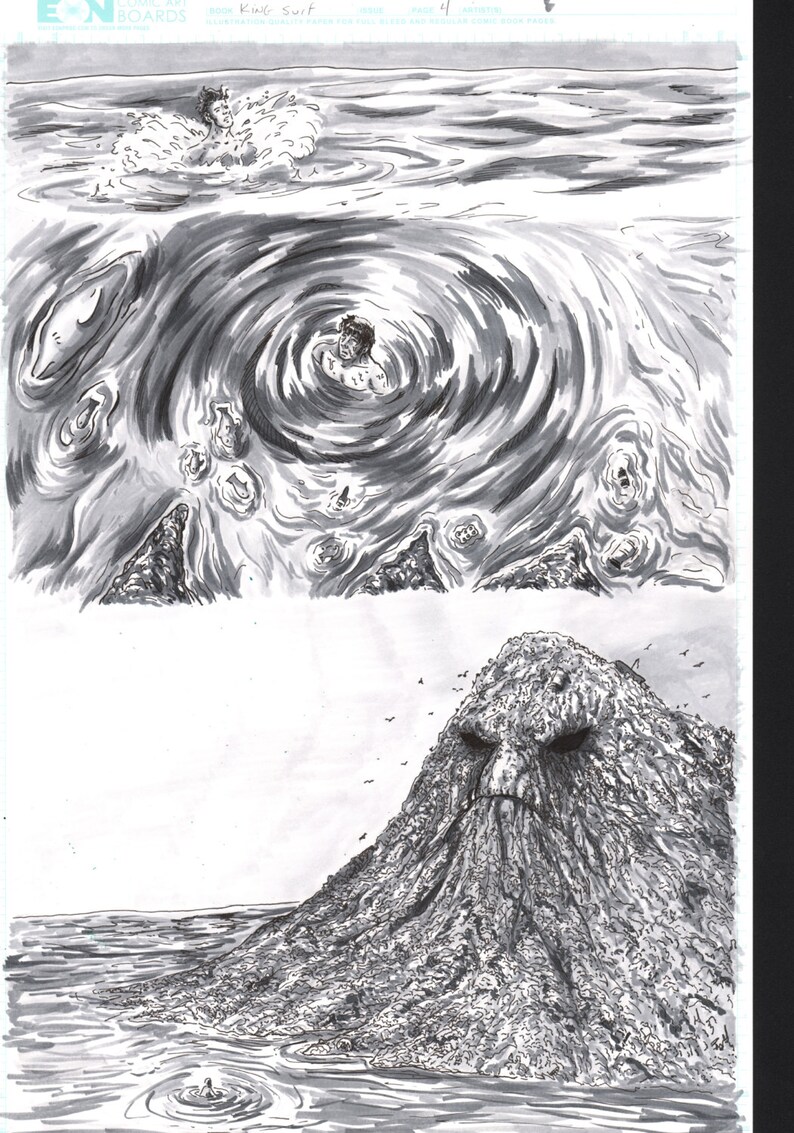 King Surf King Surf and The Sea page 4 Original Art image 1