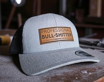 Professional BS'er | Talker | Funny Hat | Funny Gift | Trucker Hat | Patch Hat | Holiday Gift | Fathers Day Gift | Husband Gift