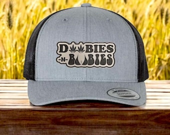 Doobies -N- Boobies Hat | Funny Hat | Funny Gift | Trucker Hat | Patch Hat | Holiday Gift | Gift | 420