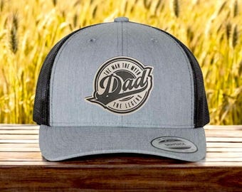 Dad, the man, the myth, the legend hat | Trucker Hat | Patch Hat | Dad Hat | Gift | Fathers day | Birthday | Holiday Gift | Dad