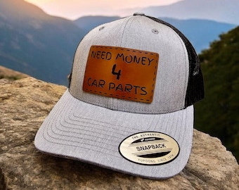 Need Money For Car Parts Hat | Mechanic Hat | Car Guy | Funny Hat | Funny Gift | Trucker Hat | Patch Hat | Holiday Gift | Fathers Day