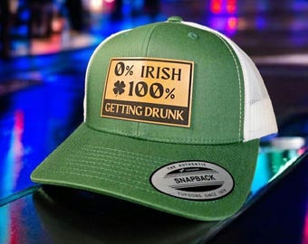 St Patty's Day Hat| St Paddy's Day | Green Hat | Funny Gift | Trucker Hat | Patch Hat | St Patricks Day | St Patty's Day