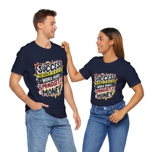 Inspirational Unisex Tee - Success Mindset, Positive Vibes, Motivational Apparel, Gift for Dreamers, Encouragement Shirt