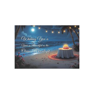 Elegante Ozean-Postkarten für Feste, Strandparty-Einladungen, Geburtstagsgrüße, Kunstsammlerstücke, einzigartige Geschenkideen