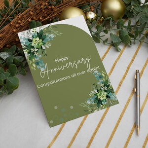 Cartes de voeux, lot de 5 cartes d'anniversaire, Couleurs vives, Design élégant, Ensemble de papeterie, Cartes pour occasions spéciales