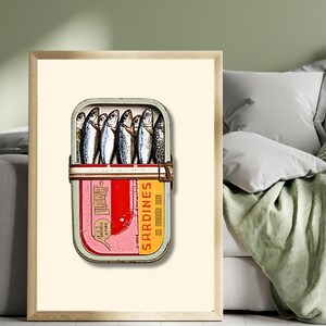 A small bronze pull tab is visible on the right side of the tin, folded neatly to the side. Its metallic luster contrasts with the matte finish of the tin, enhancing the realism of the image.