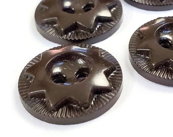 Vintage Star Buttons by Colt Manufacturing Company for Sewing, Knitting or Collecting, 5/8 inch