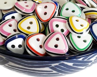 Candy Colored Buttons for Sewing and Knitting Cardigans, 1/2 inch 12mm