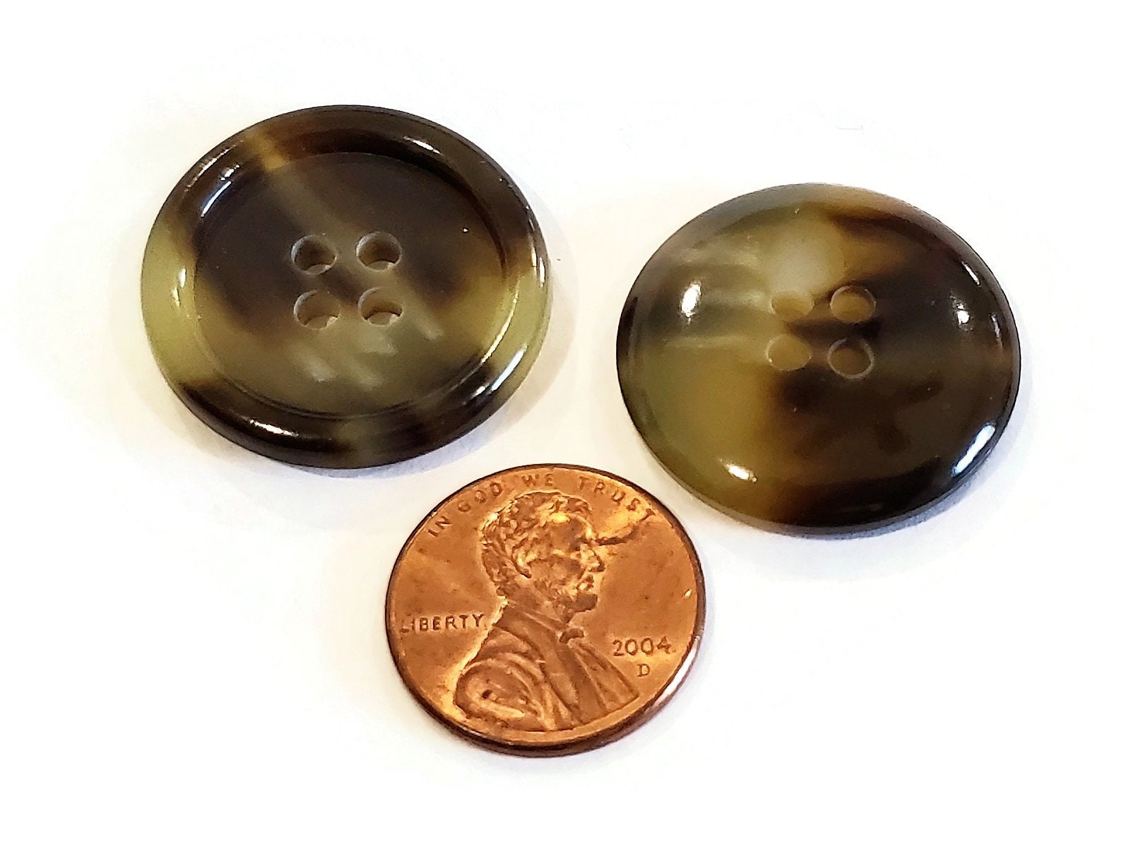 6 Vintage Faux Horn Coat Buttons in Your Choice of Colors 1 Etsy