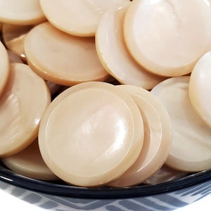 Fawn Mother of Pearl Vintage Coat Buttons, Natural Shell for Sewing and Knitting, 7/8 inch, You Choose Quantity
