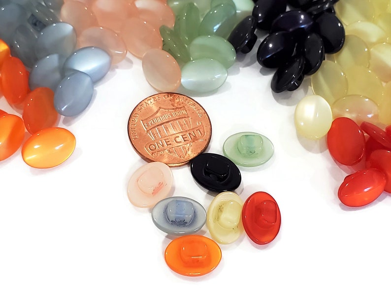 Jelly Bean Vintage Buttons, Color Choices for Sewing, Knitting Sweaters ...