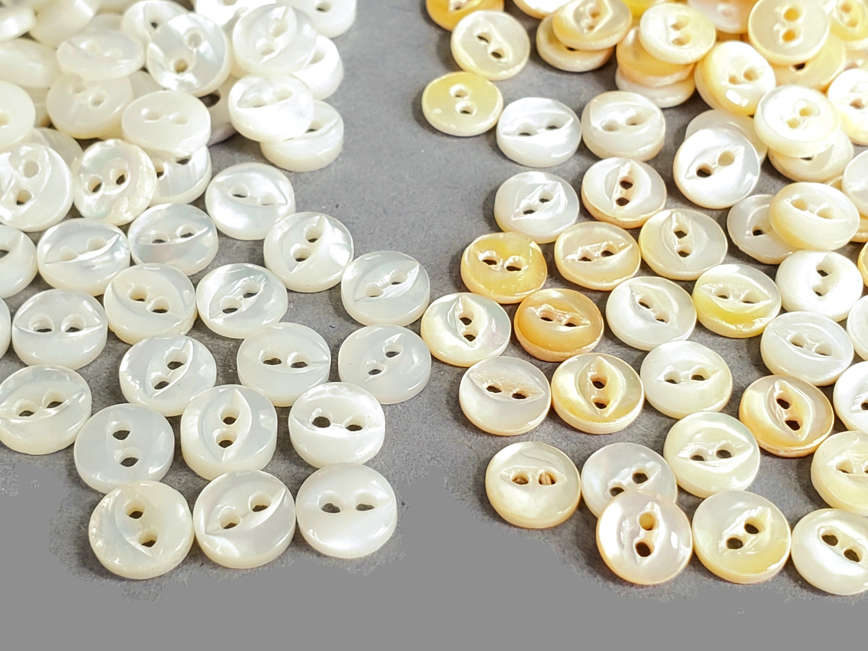  Hegebeck 12pcs Pearl Buttons for Clothes, Gold and