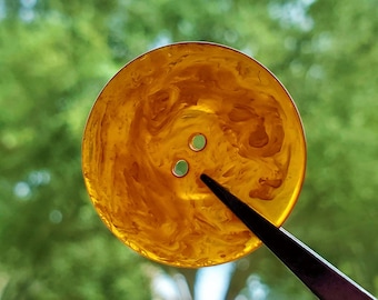 1940s Marbled Bakelite Vintage Buttons for Sewing and Knitting, 27mm 1 1/8 inch