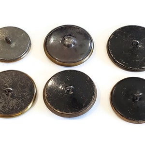 Antique Victorian Metal Buttons in Your Choice of Styles, Large Authentic 1800s Vintage for Sewing, Knitting, Steampunk Cosplay image 9