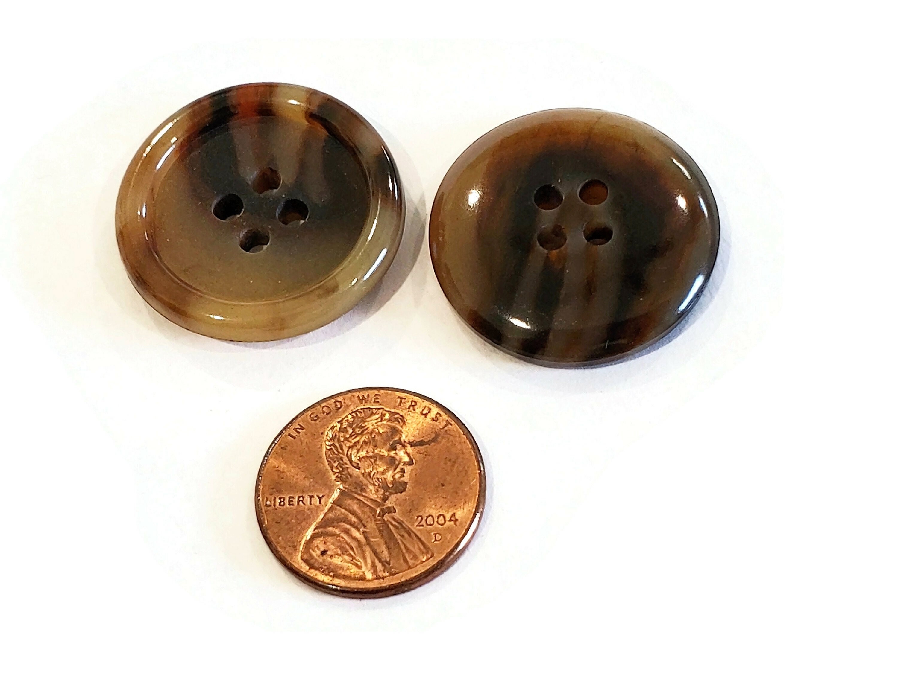 6 Vintage Faux Horn Coat Buttons in Your Choice of Colors 1 Etsy