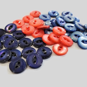 Mother of Pearl Vintage Buttons in Your Choice of Colors, Cat Eye Shell Buttons for Sewing, Knitting, Embellishments, scant 1/2 inch