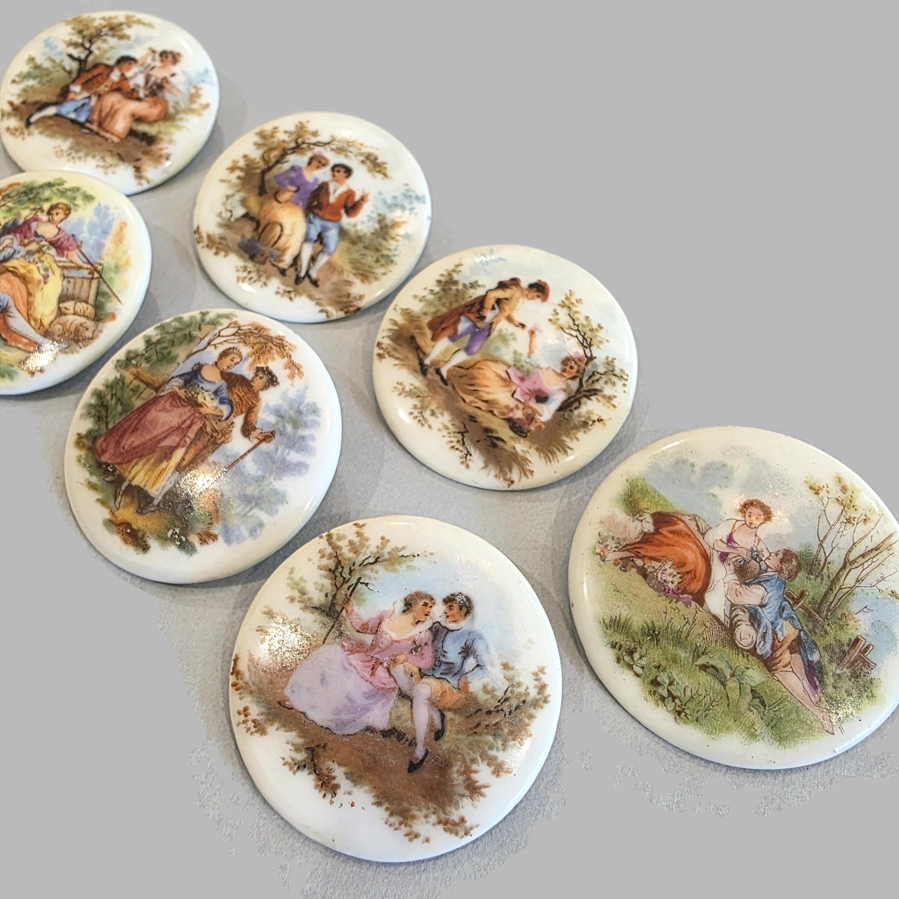 Antique Porcelain Buttons: Authentic 1800s Romance for Sewing ...