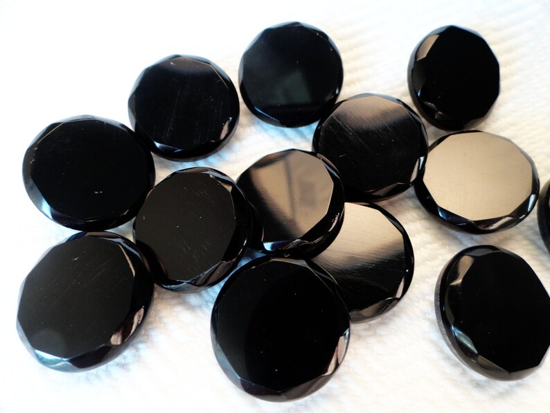 Antique Beveled Glass Buttons / Choose Quantity / Vintage 3/4 Etsy